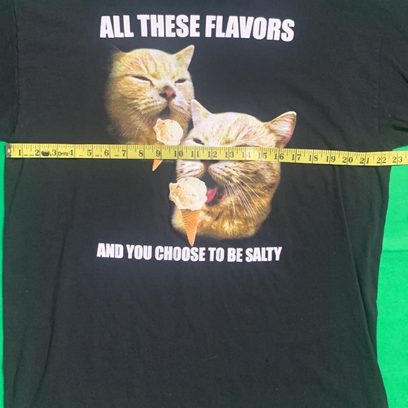 Walnut&39th All These Flavors and You Choose To Be Salty Cat Graphic T-Shirt XL - Picture 7 of 8